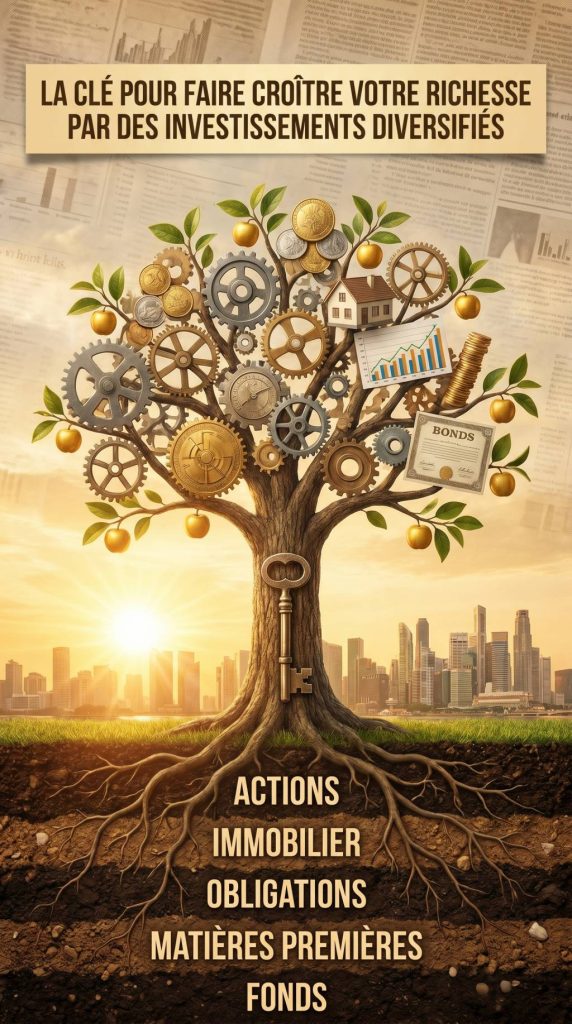 La clé pour faire fructifier son patrimoine grâce à des placements diversifiés